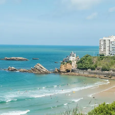 Oceane Plage Cote Des Basques Par Ascenseur Parking Lejlighed